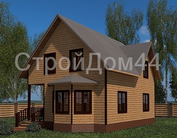 Удобный дом из бруса 7x10 м (БД-46)