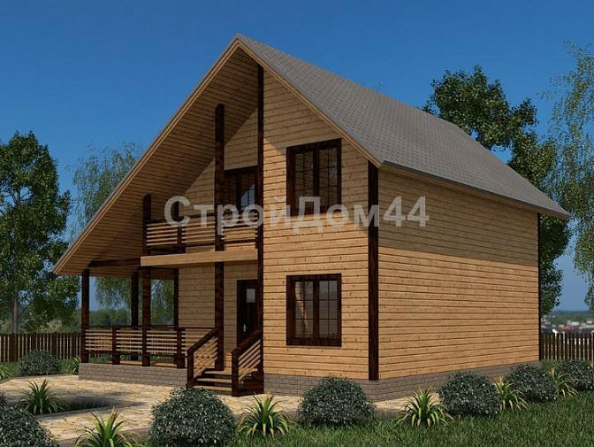 Простой деревянный дом 8х8 Владимир, постройка дома из бруса