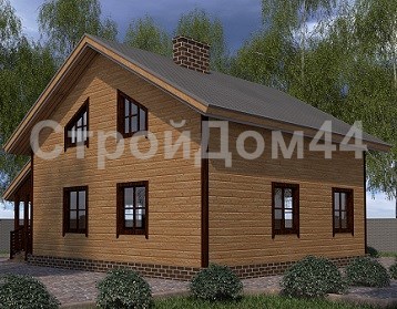 Проекты домов из бруса 6х8 (цены, фото)