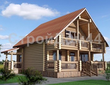 Строительство деревянных домов из бревен большого диаметра