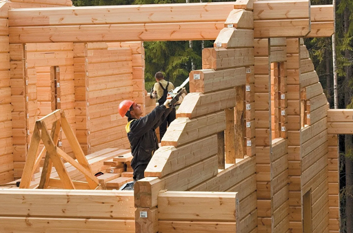 Видео как построить дом из бруса своими руками
